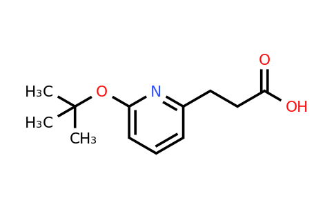 CAS 1384596-89-7 | 3-[6-(tert-butoxy)pyridin-2-yl]propanoic acid