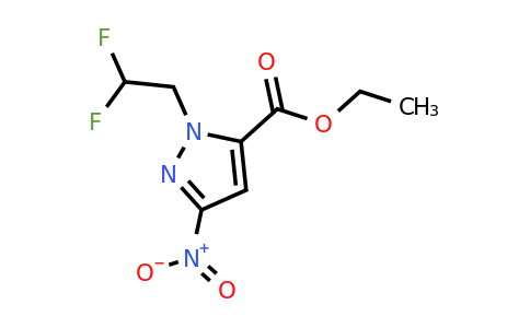CAS 1384856-19-2 | Ethyl 1-(2,2-difluoroethyl)-3-nitro-1H-pyrazole-5-carboxylate