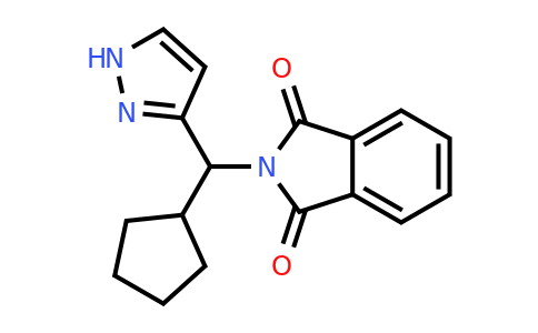 CAS 1384856-37-4 | 2-(Cyclopentyl(1H-pyrazol-3-yl)methyl)isoindoline-1,3-dione