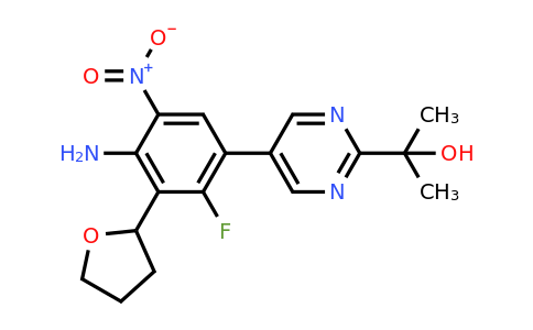 CAS 1384984-28-4 | 2-{5-[4-amino-2-fluoro-5-nitro-3-(oxolan-2-yl)phenyl]pyrimidin-2-yl}propan-2-ol