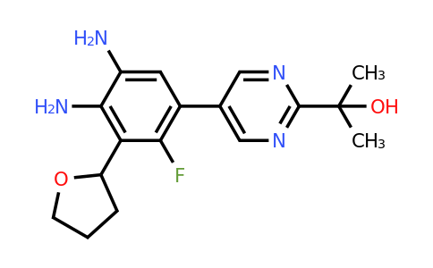 CAS 1384984-29-5 | 2-{5-[4,5-diamino-2-fluoro-3-(oxolan-2-yl)phenyl]pyrimidin-2-yl}propan-2-ol