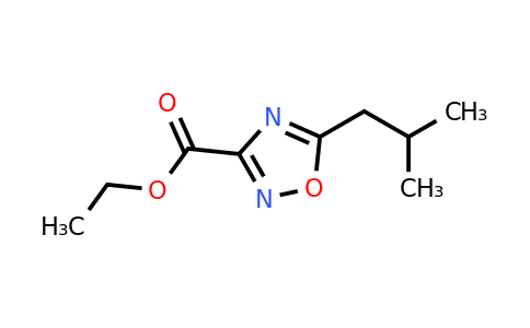 CAS 1385696-43-4 | 5-Isobutyl-[1,2,4]oxadiazole-3-carboxylic acid ethyl ester