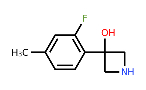 CAS 1388032-55-0 | 3-(2-fluoro-4-methylphenyl)azetidin-3-ol