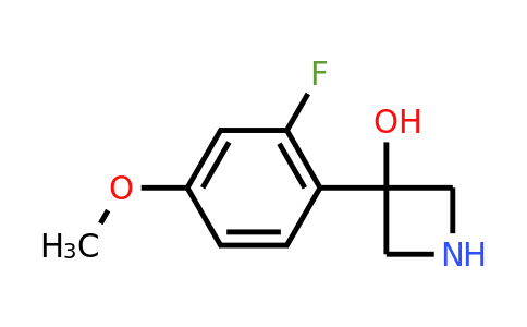 CAS 1388054-87-2 | 3-(2-fluoro-4-methoxyphenyl)azetidin-3-ol