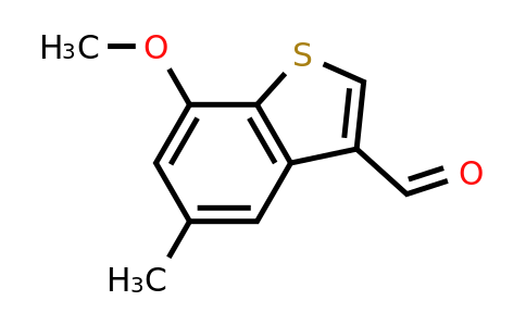 CAS 1388061-05-9 | 7-methoxy-5-methylbenzo[b]thiophene-3-carbaldehyde