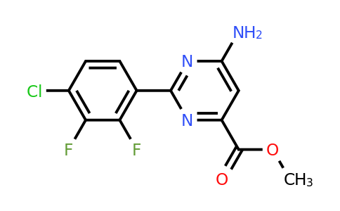 CAS 1390640-83-1 | Methyl 6-amino-2-(4-chloro-2,3-difluorophenyl)pyrimidine-4-carboxylate