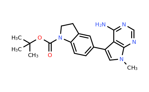 CAS 1391053-27-2 | tert-Butyl 5-(4-amino-7-methyl-7H-pyrrolo[2,3-d]pyrimidin-5-yl)indoline-1-carboxylate