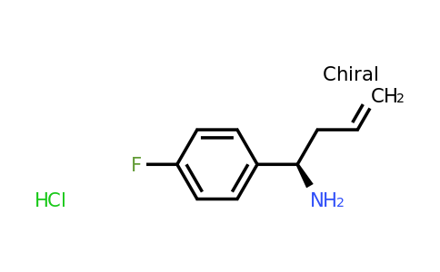 CAS 1391361-52-6 | (R)-1-(4-Fluorophenyl)but-3-en-1-amine hydrochloride