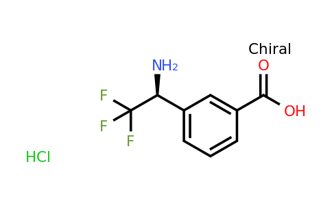 CAS 1391384-65-8 | (S)-3-(1-Amino-2,2,2-trifluoroethyl)benzoic acid hydrochloride