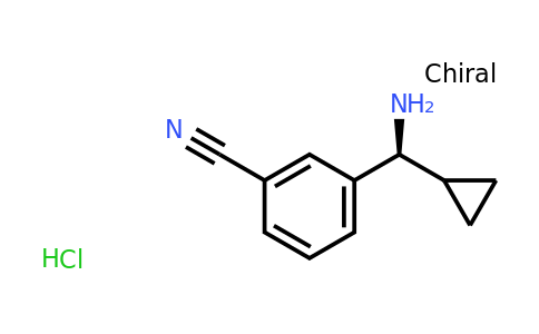 CAS 1391436-28-4 | (S)-3-(Amino(cyclopropyl)methyl)benzonitrile hydrochloride