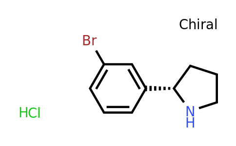 CAS 1391452-66-6 | (S)-2-(3-Bromophenyl)pyrrolidine hydrochloride