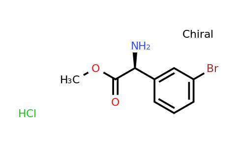 CAS 1391457-11-6 | (S)-Methyl 2-amino-2-(3-bromophenyl)acetate hydrochloride