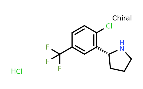 CAS 1391519-06-4 | (R)-2-(2-Chloro-5-(trifluoromethyl)phenyl)pyrrolidine hydrochloride
