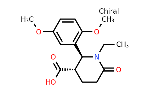 CAS 1391555-63-7 | (2S,3S)-2-(2,5-Dimethoxyphenyl)-1-ethyl-6-oxopiperidine-3-carboxylic acid