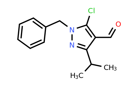 CAS 139157-43-0 | 1-benzyl-5-chloro-3-(propan-2-yl)-1H-pyrazole-4-carbaldehyde