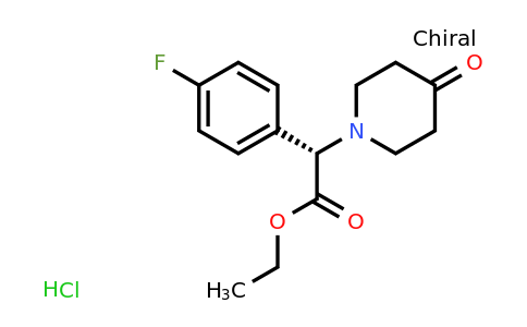 CAS 1391575-15-7 | (S)-Ethyl 2-(4-fluorophenyl)-2-(4-oxopiperidin-1-yl)acetate hydrochloride