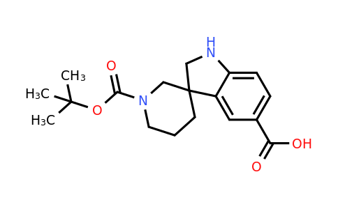 CAS 1391732-87-8 | 1'-(tert-Butoxycarbonyl)spiro[indoline-3,3'-piperidine]-5-carboxylic acid