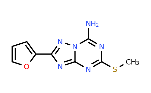CAS 139181-27-4 | 2-(Furan-2-yl)-5-(methylthio)-[1,2,4]triazolo[1,5-a][1,3,5]triazin-7-amine