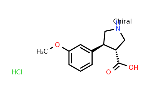 CAS 1392208-60-4 | (3R,4S)-rel-4-(3-methoxyphenyl)pyrrolidine-3-carboxylic acid hydrochloride