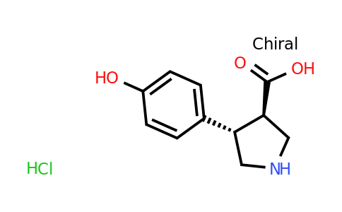CAS 1392211-71-0 | rac-(3R,4S)-4-(4-hydroxyphenyl)pyrrolidine-3-carboxylic acid hydrochloride
