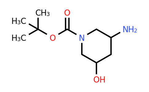 CAS 1392472-94-4 | 3-Amino-5-hydroxy-piperidine-1-carboxylic acid tert-butyl ester