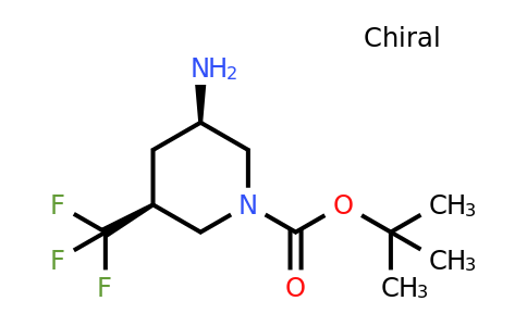 CAS 1392473-89-0 | (3r,​5s)​-​rel-1-​piperidinecarboxylic acid, 3-​amino-​5-​(trifluoromethyl)​-​, 1,​1-​dimethylethyl ester