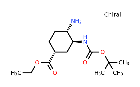 CAS 1392745-54-8 | ethyl (1R,3S,4S)-4-amino-3-{[(tert-butoxy)carbonyl]amino}cyclohexane-1-carboxylate