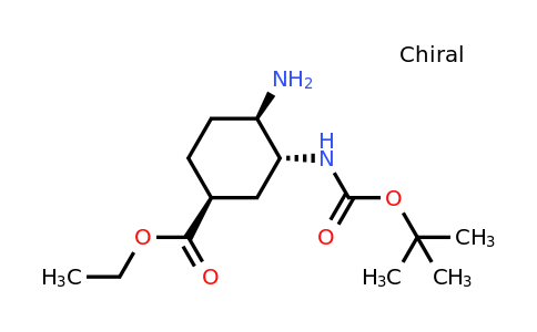 CAS 1392745-59-3 | ethyl (1S,3R,4R)-4-amino-3-{[(tert-butoxy)carbonyl]amino}cyclohexane-1-carboxylate