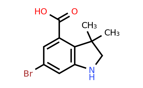 CAS 1392803-44-9 | 6-bromo-3,3-dimethylindoline-4-carboxylic acid