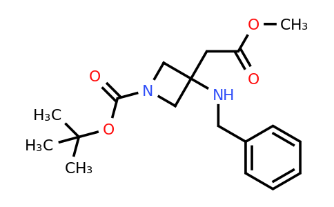 CAS 1392803-61-0 | tert-butyl 3-(benzylamino)-3-(2-methoxy-2-oxoethyl)azetidine-1-carboxylate