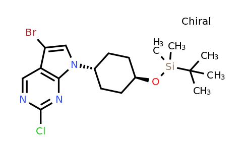 CAS 1392804-15-7 | 5-bromo-7-[trans-4-(tert-butyldimethylsilanyloxy)cyclohexyl]-2-chloro-7h-pyrrolo[2,3-d]pyrimidine