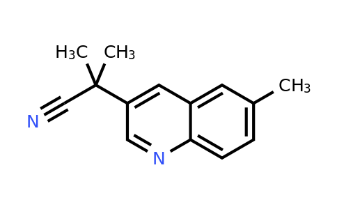 CAS 1393442-59-5 | 2-Methyl-2-(6-methylquinolin-3-yl)propanenitrile