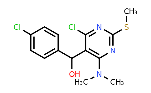 CAS 1393456-95-5 | (4-Chloro-6-(dimethylamino)-2-(methylthio)pyrimidin-5-yl)(4-chlorophenyl)methanol
