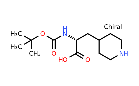 CAS 1393523-98-2 | (2R)-2-[(Tert-butoxycarbonyl)amino]-3-piperidin-4-ylpropanoic acid