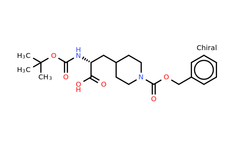 CAS 1393524-10-1 | (2R)-2-[(Tert-butoxycarbonyl)amino]-3-[1-[(benzyloxy)carbonyl]piperidin-4-ylpropanoic acid