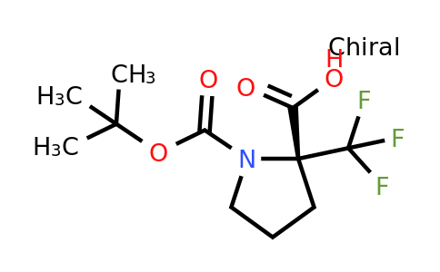 CAS 1393524-14-5 | (2R)-1-(Tert-butoxycarbonyl)-2-(trifluoromethyl)pyrrolidine-2-carboxylic acid