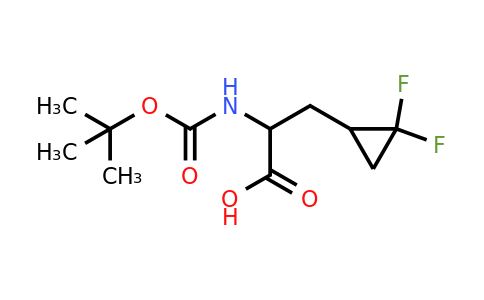 CAS 1393529-98-0 | 2-[(Tert-butoxycarbonyl)amino]-3-(2,2-difluorocyclopropyl)propanoic acid