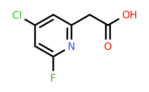 CAS 1393530-07-8 | (4-Chloro-6-fluoropyridin-2-YL)acetic acid