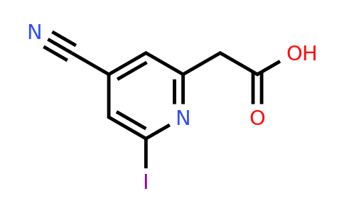 CAS 1393530-11-4 | (4-Cyano-6-iodopyridin-2-YL)acetic acid
