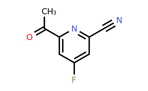 CAS 1393530-18-1 | 6-Acetyl-4-fluoropyridine-2-carbonitrile