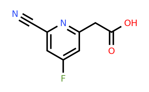 CAS 1393530-33-0 | (6-Cyano-4-fluoropyridin-2-YL)acetic acid
