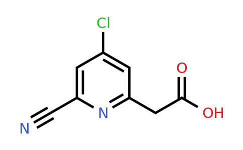 CAS 1393530-38-5 | (4-Chloro-6-cyanopyridin-2-YL)acetic acid