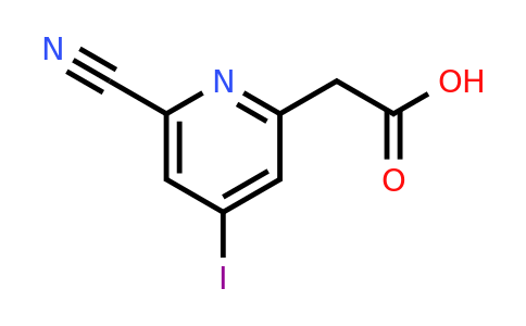 CAS 1393530-42-1 | (6-Cyano-4-iodopyridin-2-YL)acetic acid