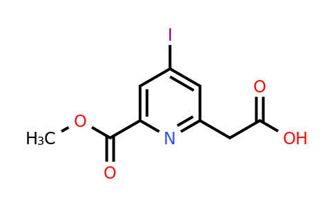 CAS 1393530-46-5 | [4-Iodo-6-(methoxycarbonyl)pyridin-2-YL]acetic acid
