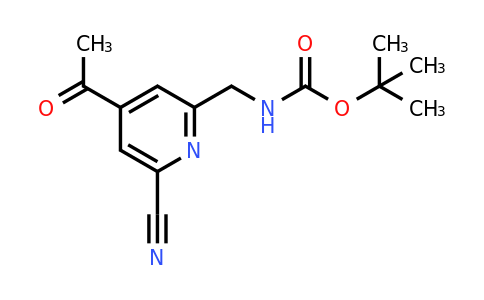 CAS 1393530-47-6 | Tert-butyl (4-acetyl-6-cyanopyridin-2-YL)methylcarbamate