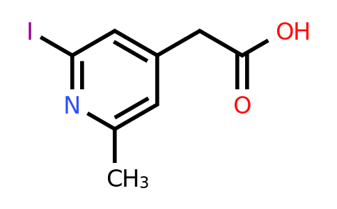 CAS 1393530-70-5 | (2-Iodo-6-methylpyridin-4-YL)acetic acid