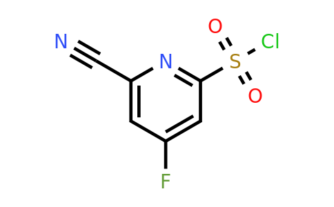 CAS 1393531-00-4 | 6-Cyano-4-fluoropyridine-2-sulfonyl chloride
