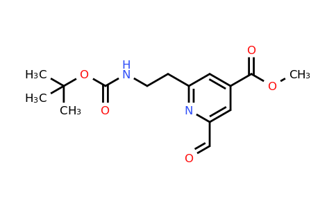 CAS 1393531-10-6 | Methyl 2-[2-[(tert-butoxycarbonyl)amino]ethyl]-6-formylisonicotinate