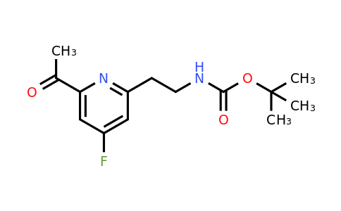 CAS 1393531-16-2 | Tert-butyl 2-(6-acetyl-4-fluoropyridin-2-YL)ethylcarbamate