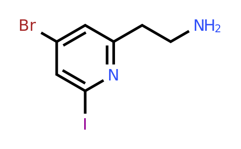 CAS 1393531-22-0 | 2-(4-Bromo-6-iodopyridin-2-YL)ethanamine